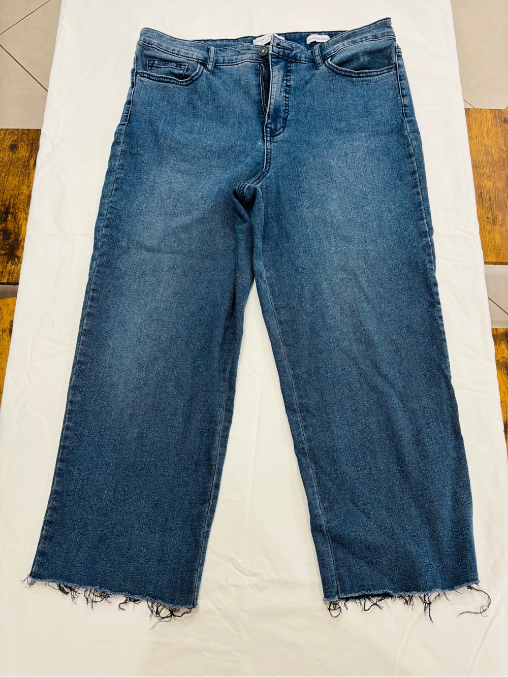 Sanctuary Women's Dark Blue High-Rise Wide-Leg Jeans